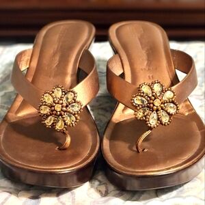 Women's Italian Shoemakers Sandals Size 11 Bronze